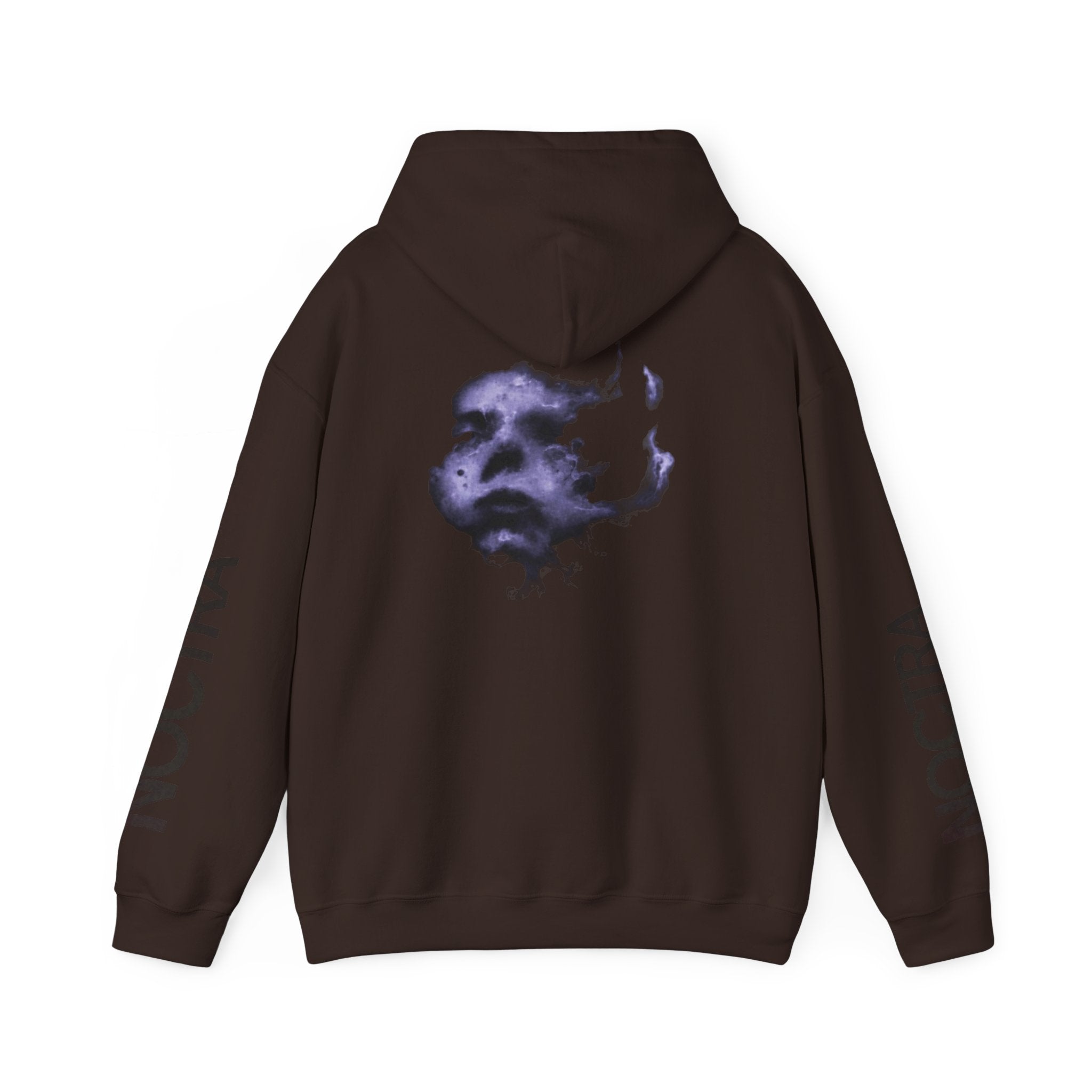 I Burned I Bled Hoodie — Gothic Surreal Face Graphic Pullover