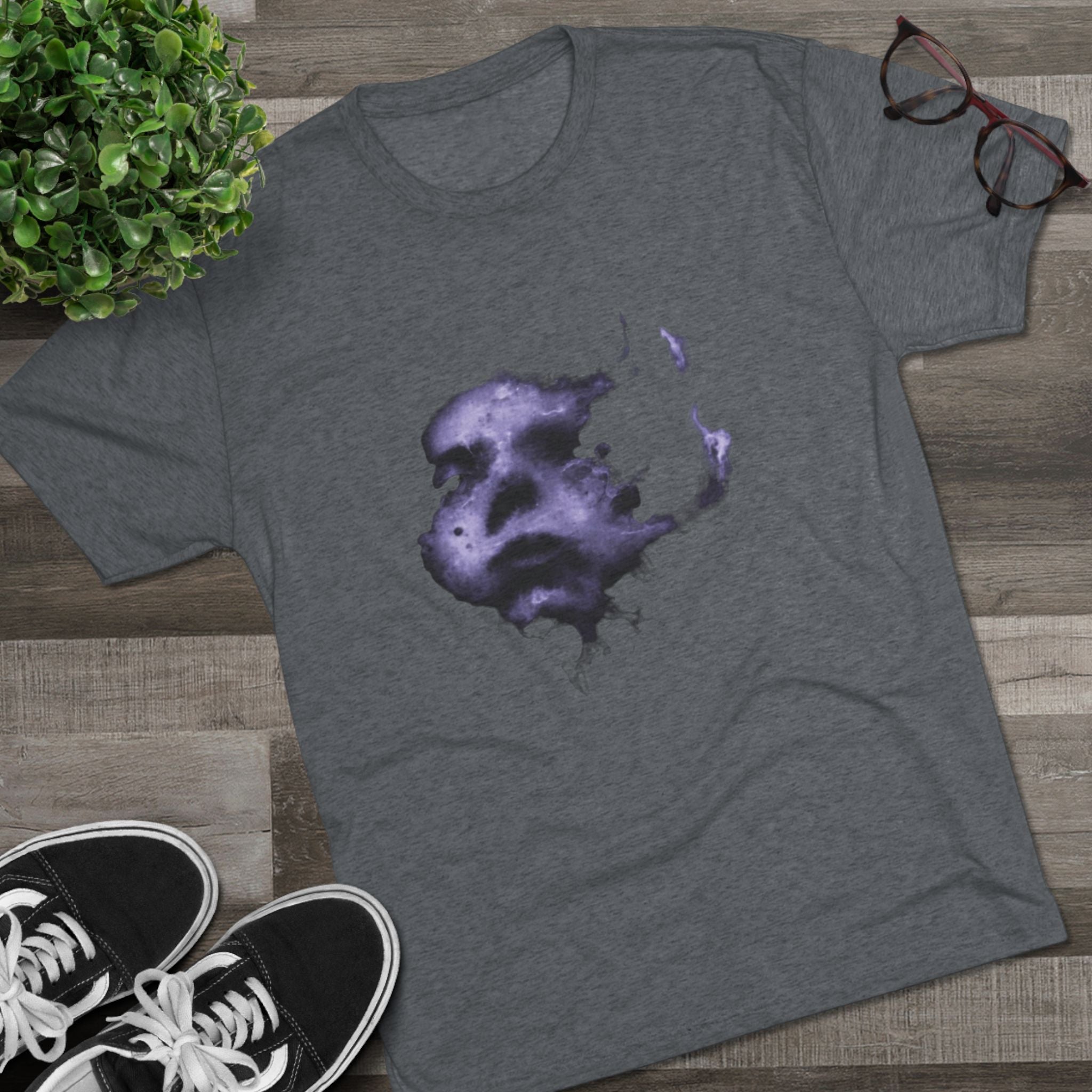 I Burned I Bled Tee — Gothic Face Graphic T-Shirt