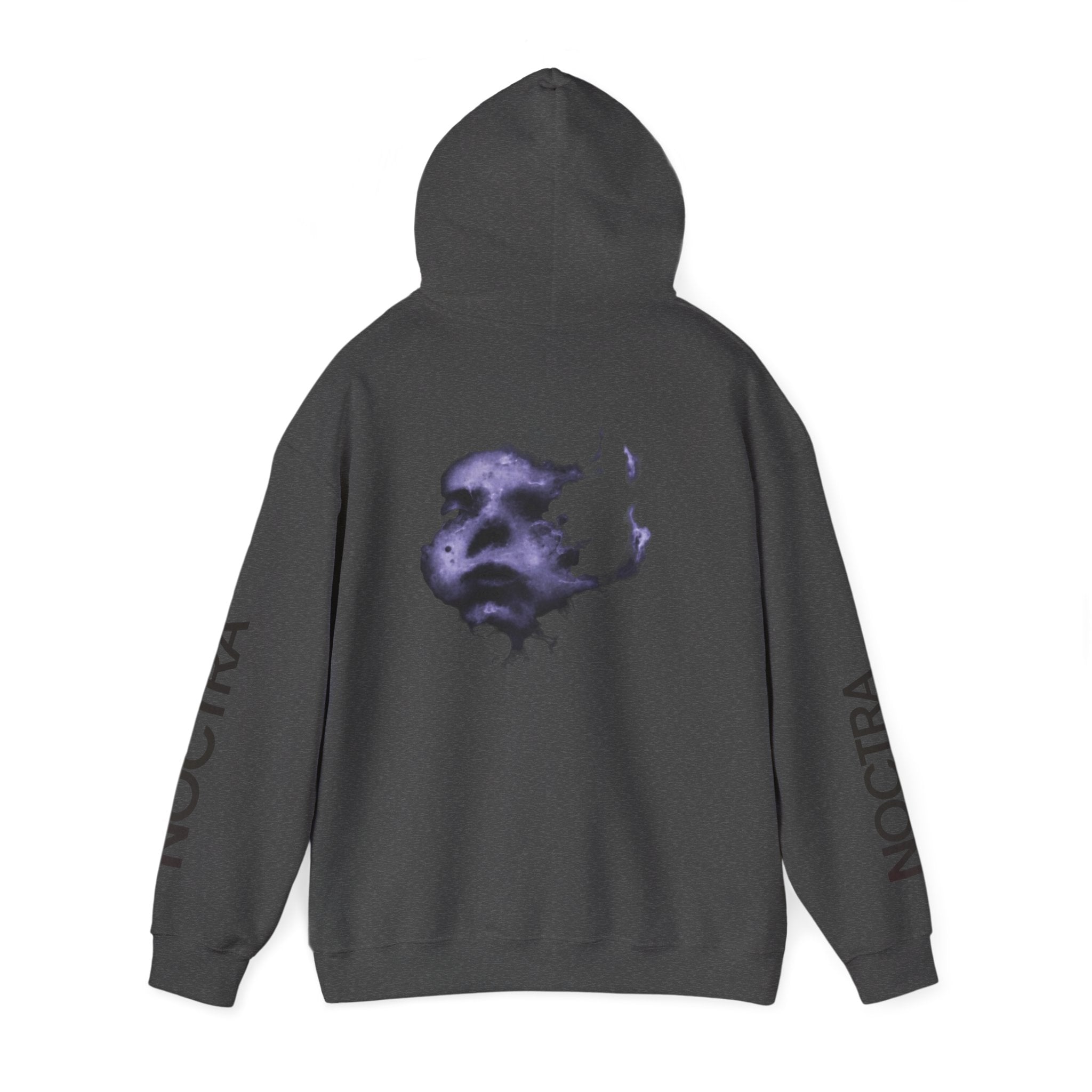 I Burned I Bled Hoodie — Gothic Surreal Face Graphic Pullover