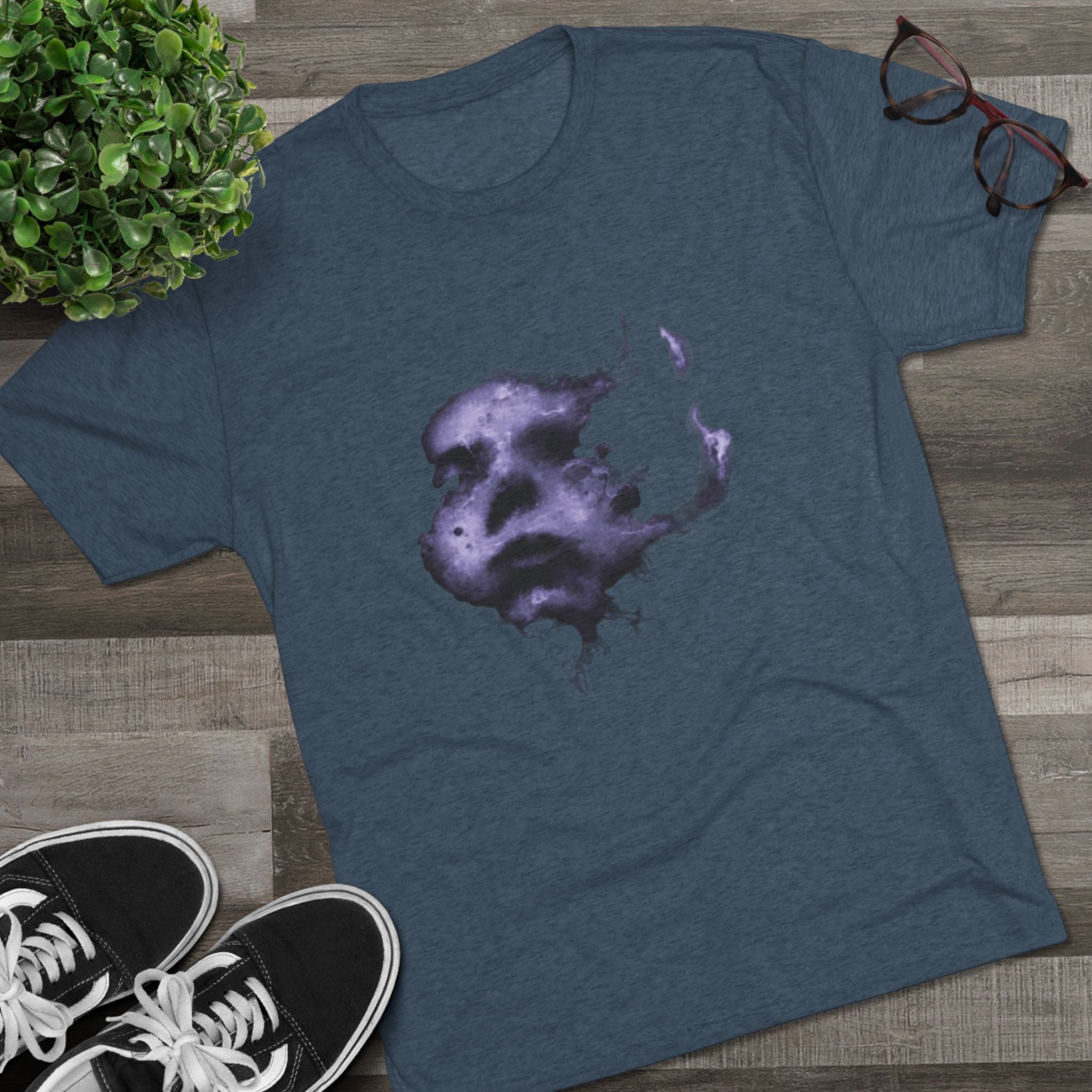 I Burned I Bled Tee — Gothic Face Graphic T-Shirt