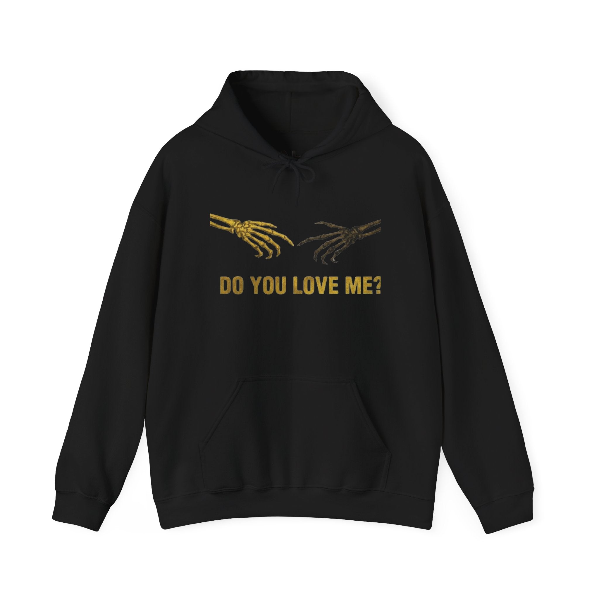 Do You Love Me? Skeleton Hands Hoodie — Gothic Valentine Pullover