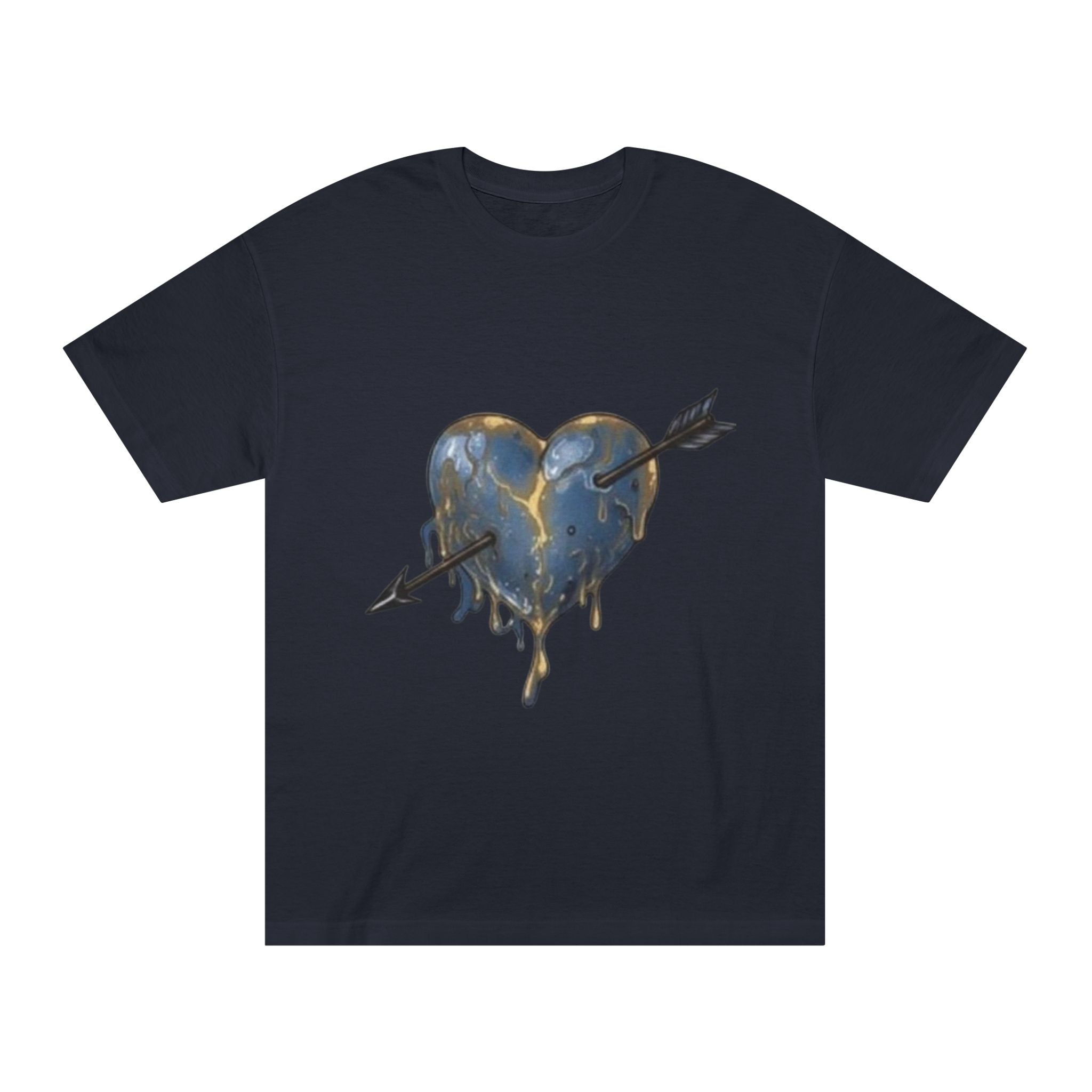 Dripping Heart Tee — Melted Heart Graphic T‑Shirt (Arrow & Red Heart Options)