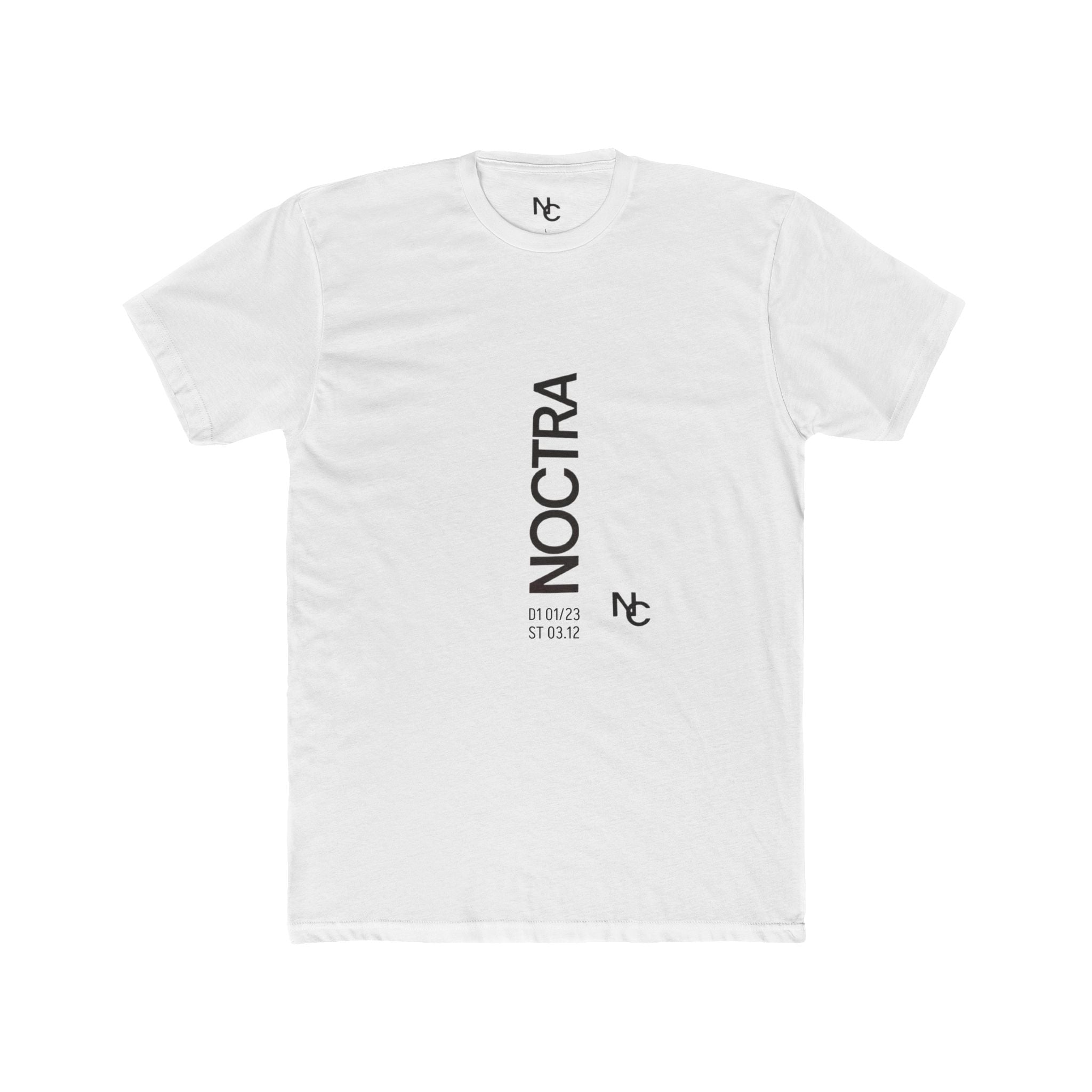 Noctra Vertical Logo Tee — Minimalist Streetwear T-Shirt