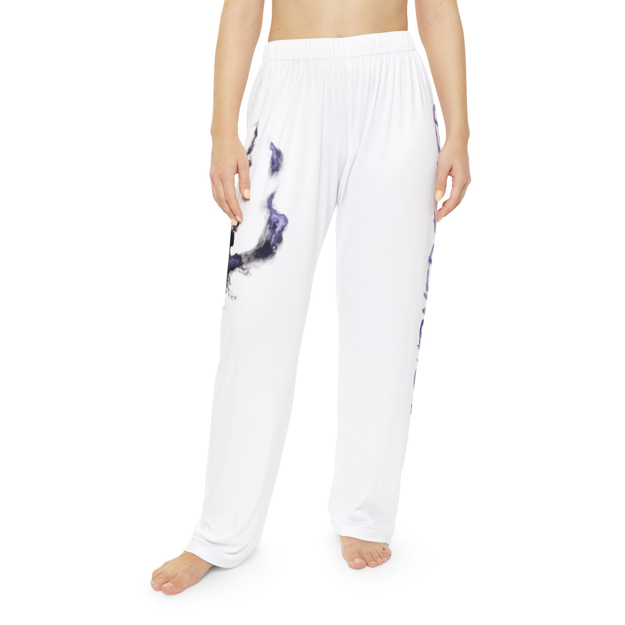 Sleep Pants — 'I Burned I Bled' Purple Ink Skull Lounge Pajama Pants