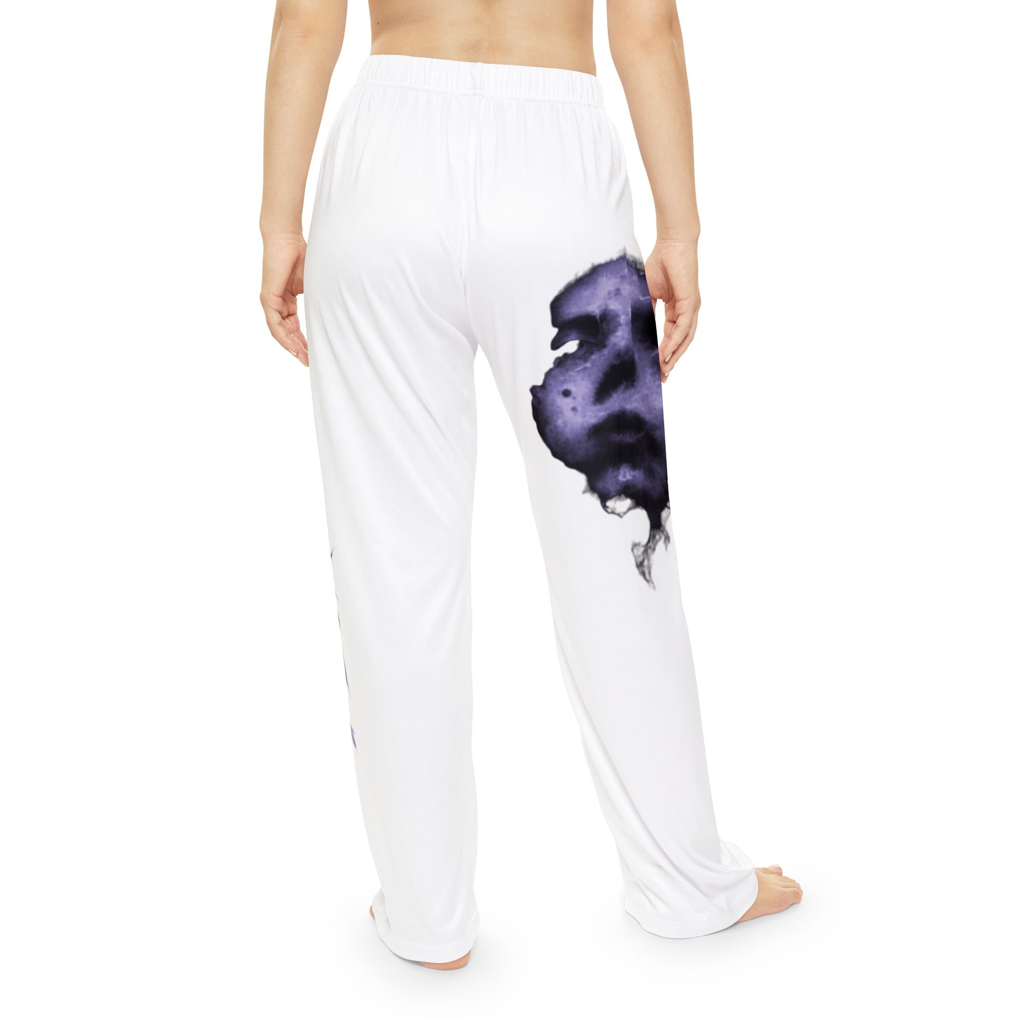 Sleep Pants — 'I Burned I Bled' Purple Ink Skull Lounge Pajama Pants