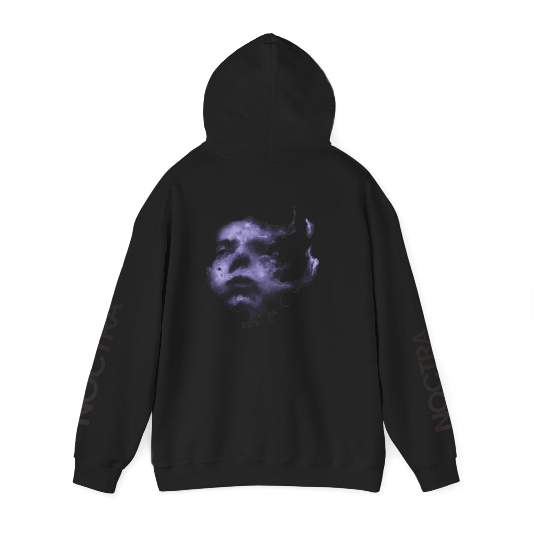 I Burned I Bled Hoodie — Gothic Surreal Face Graphic Pullover