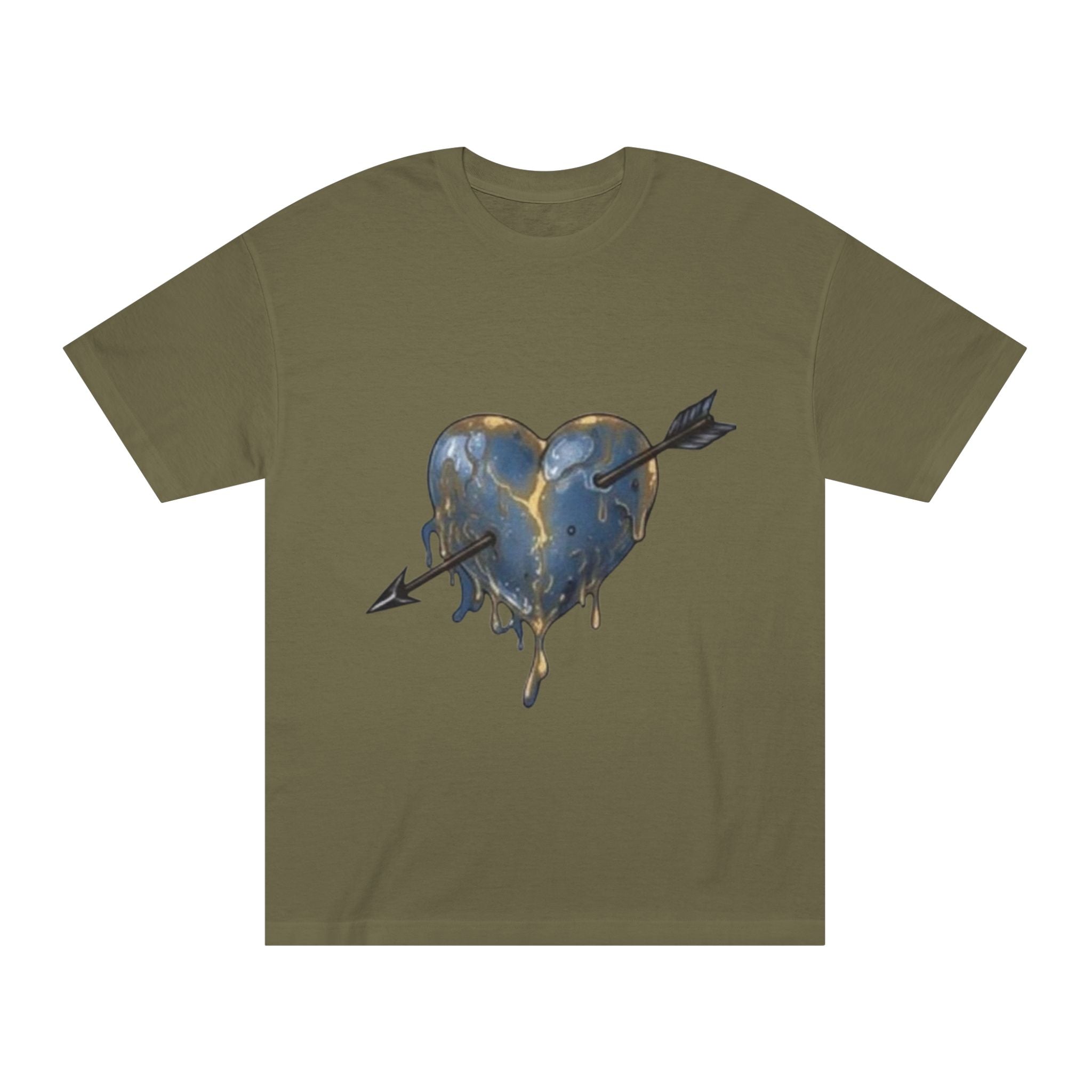 Dripping Heart Tee — Melted Heart Graphic T‑Shirt (Arrow & Red Heart Options)