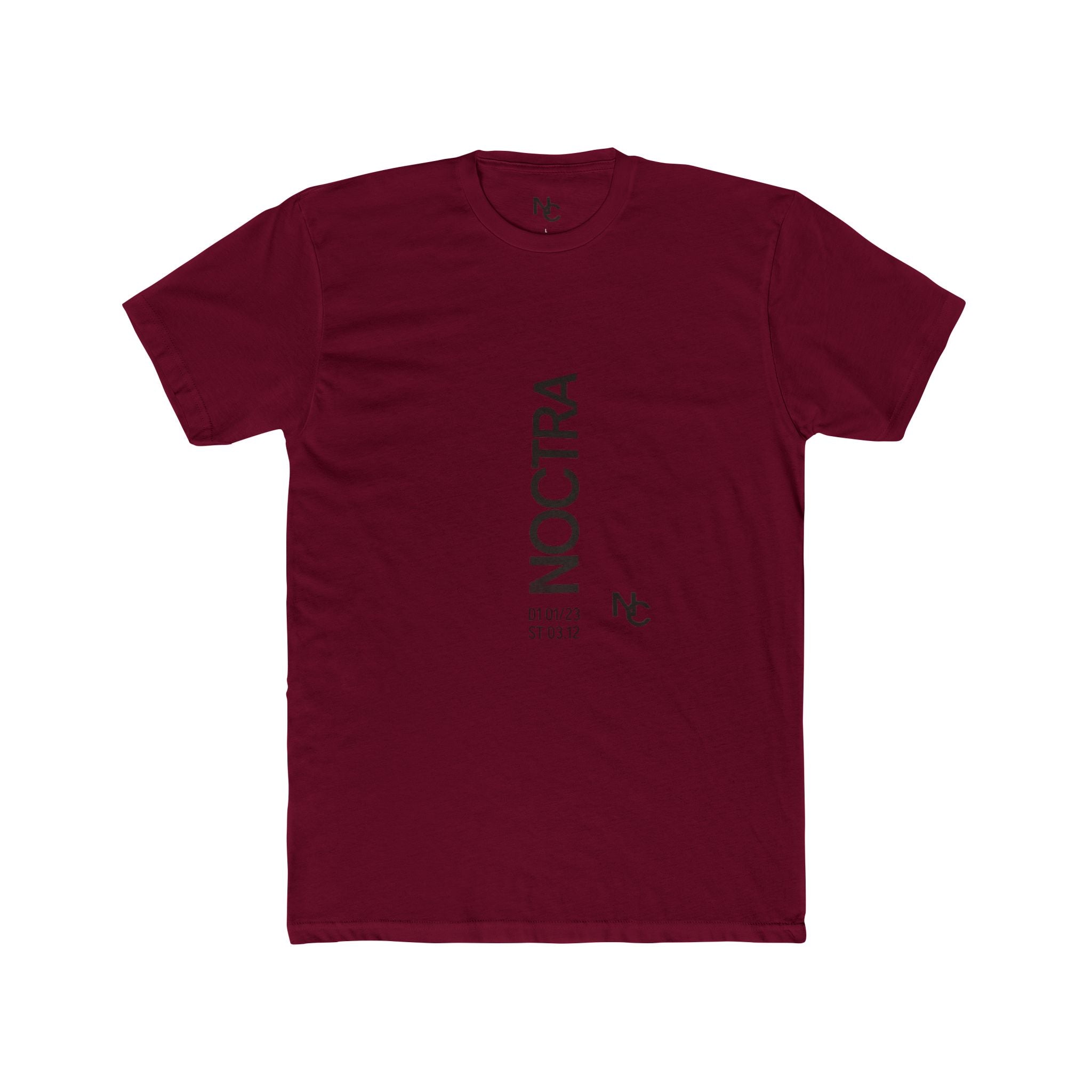 Noctra Vertical Logo Tee — Minimalist Streetwear T-Shirt