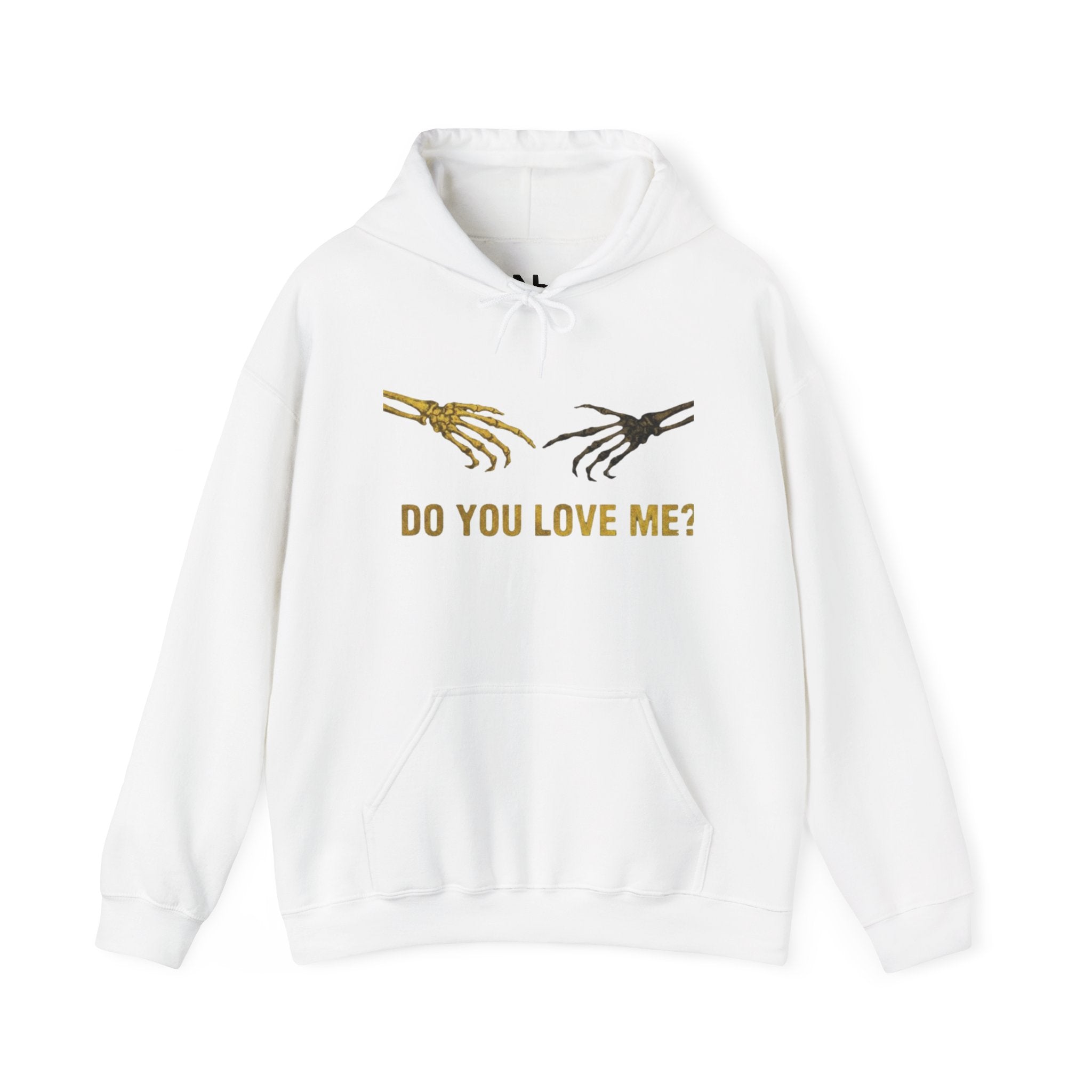Do You Love Me? Skeleton Hands Hoodie — Gothic Valentine Pullover