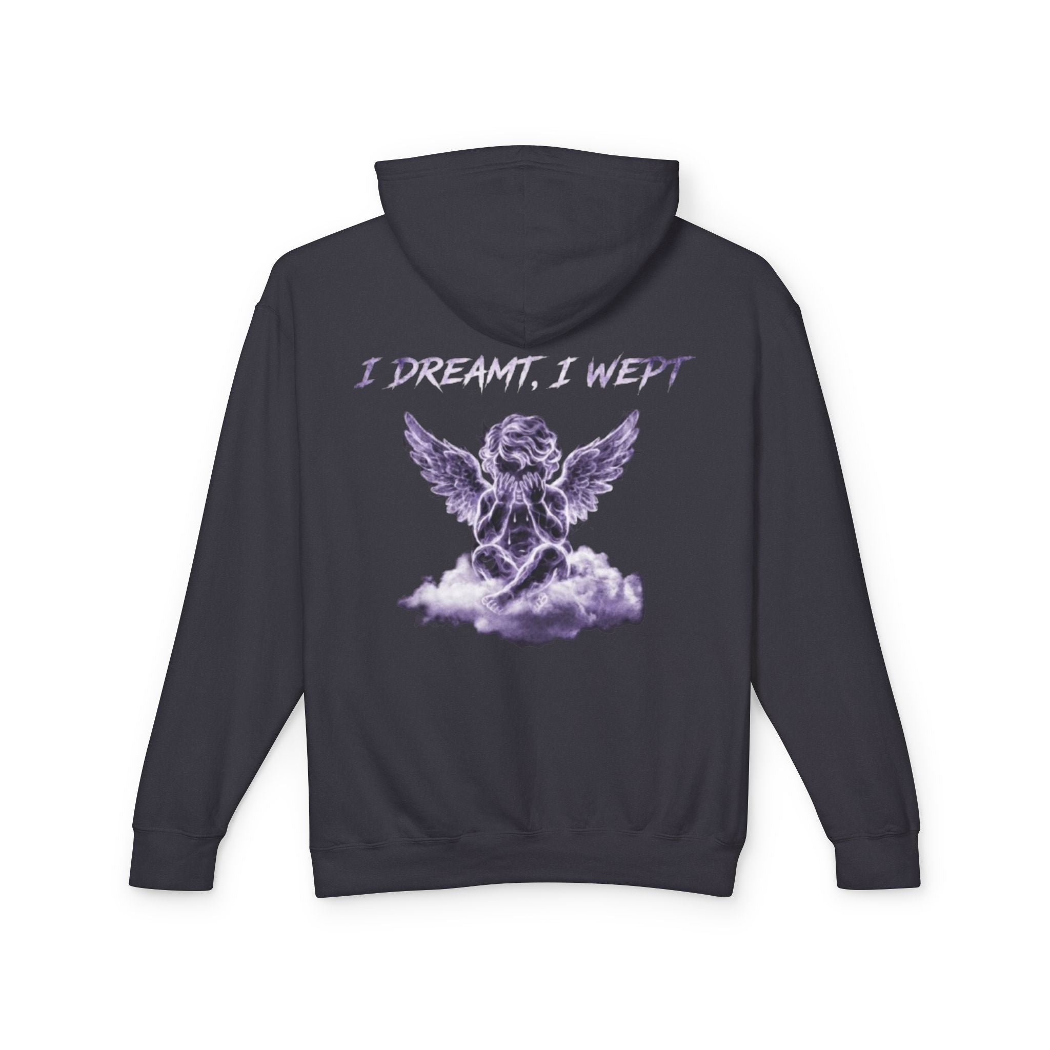 Angel Cherub Hoodie — 'I Dreamt, I Wept' Graphic Pullover