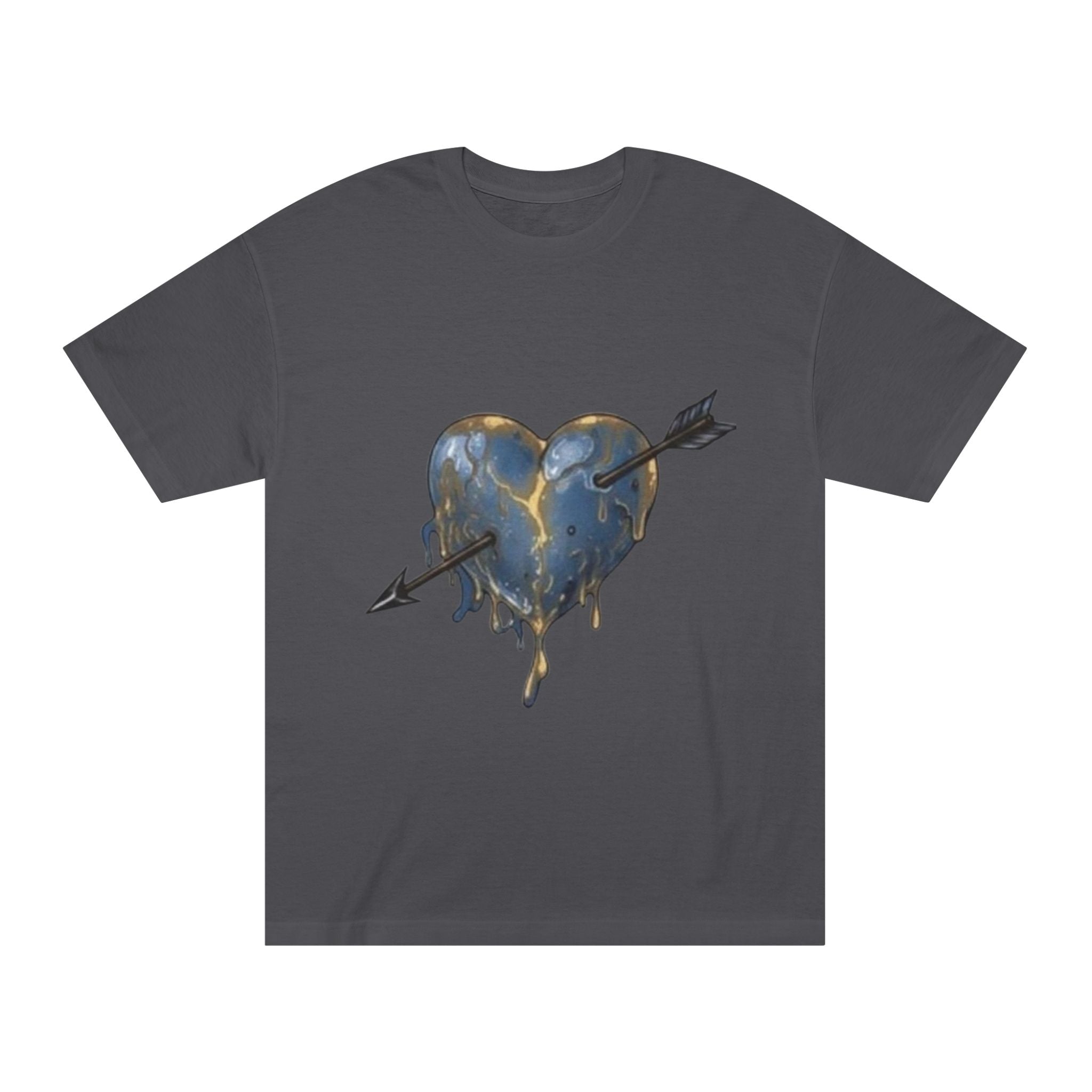 Dripping Heart Tee — Melted Heart Graphic T‑Shirt (Arrow & Red Heart Options)