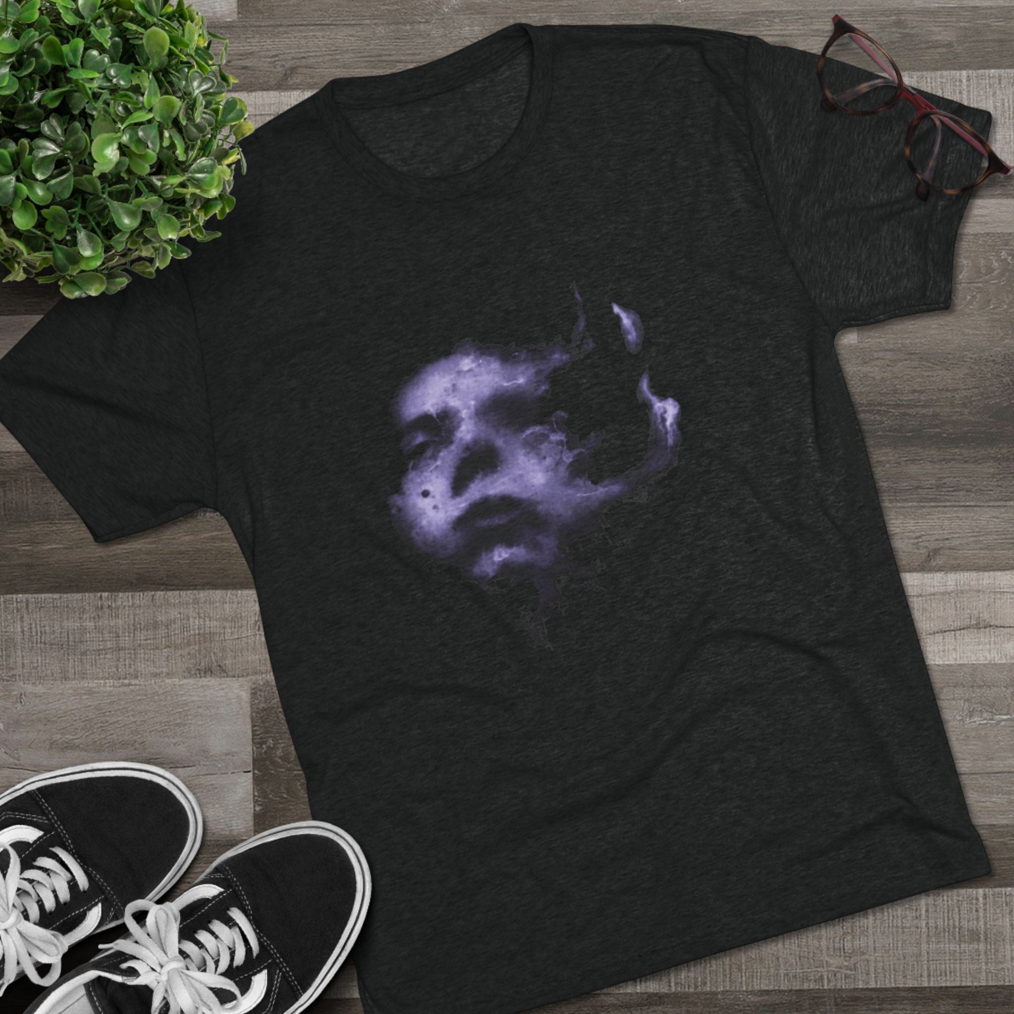 I Burned I Bled Tee — Gothic Face Graphic T-Shirt