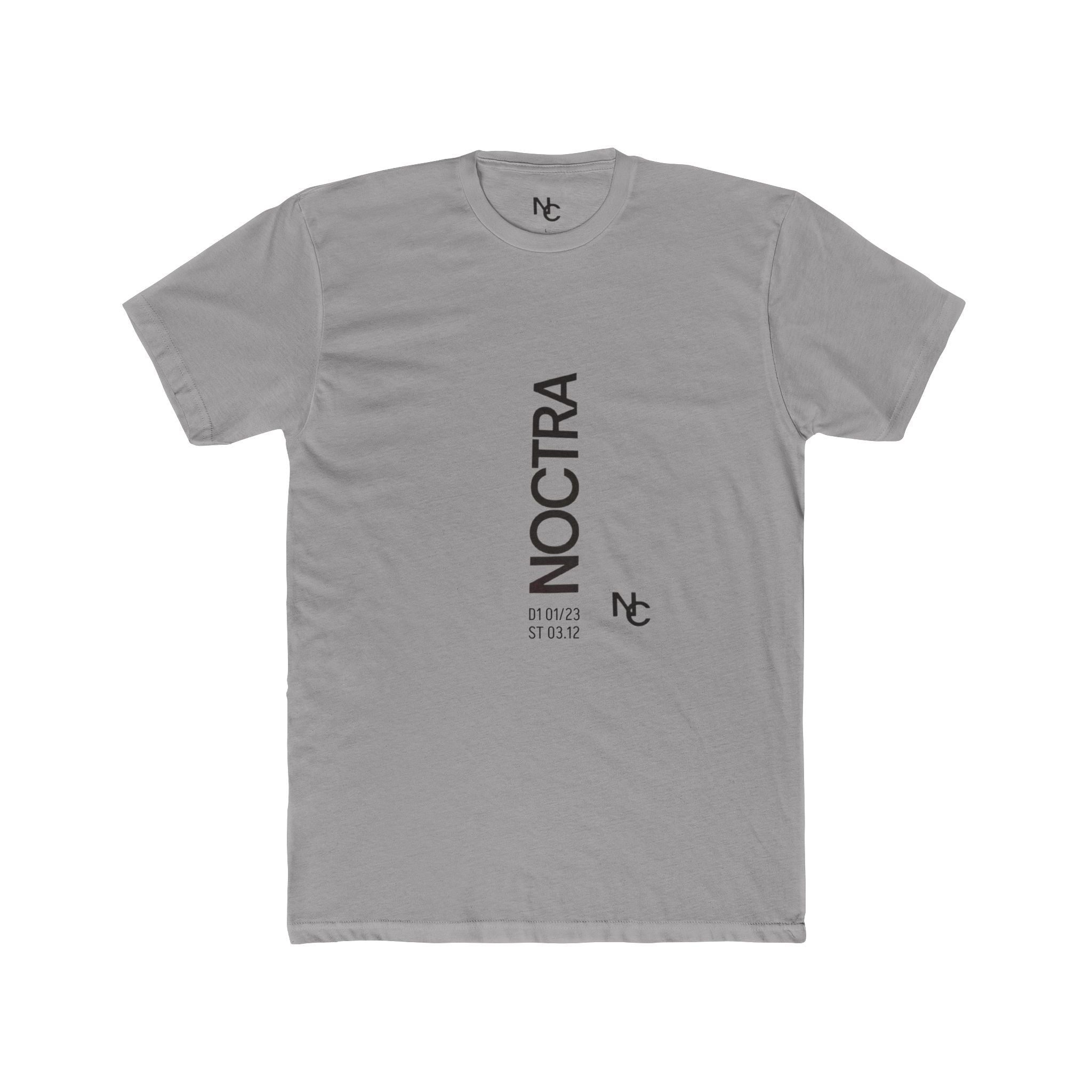 Noctra Vertical Logo Tee — Minimalist Streetwear T-Shirt