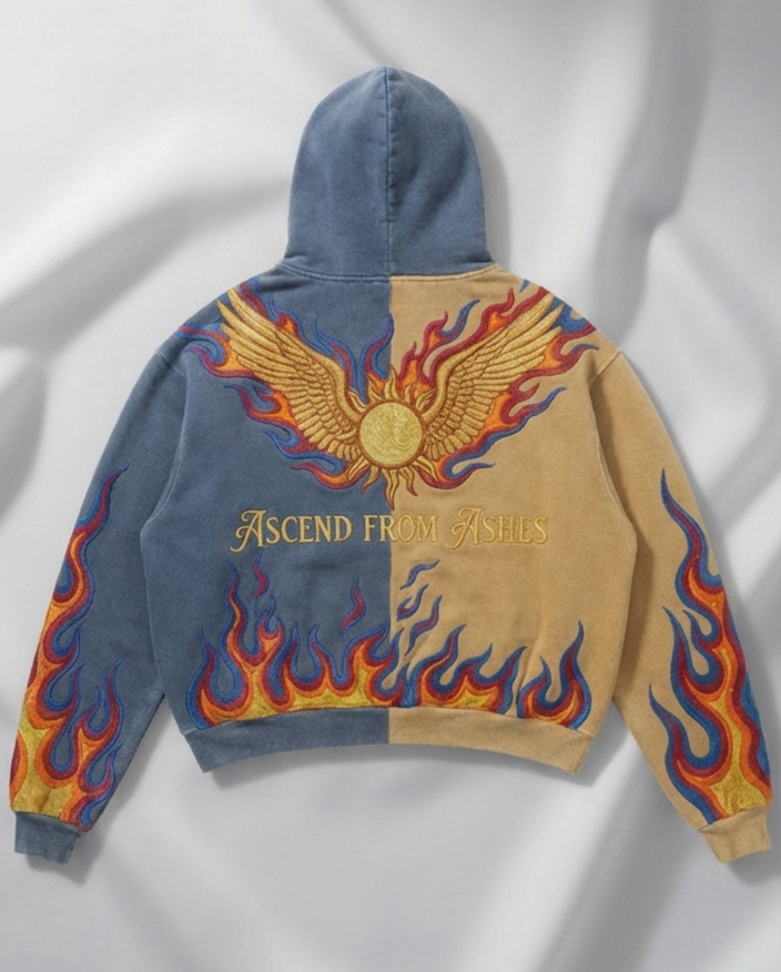 Angel with Flames Ikarus Hoodie